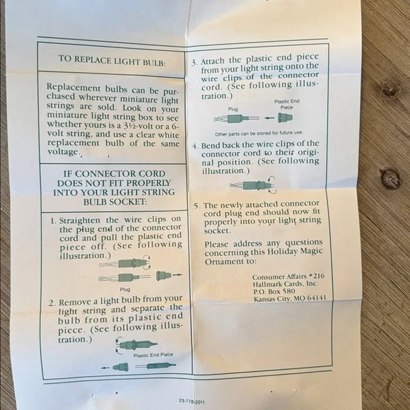 Hallmark Vintage Christmas Set of 5 Lighted Ornaments - Picture 11 of 13